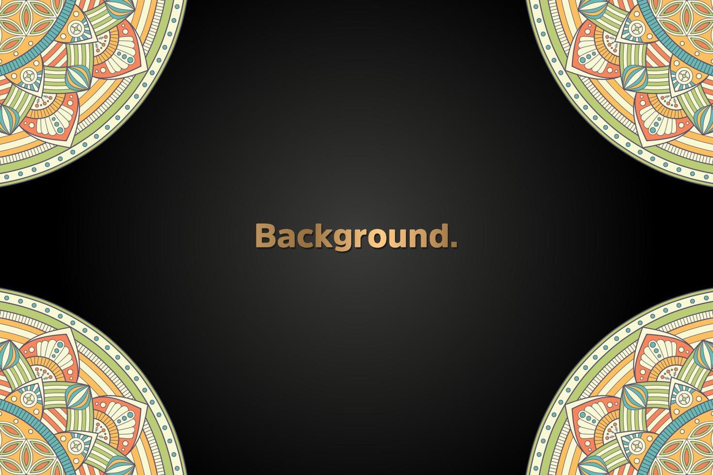 luxury background in ethnic style vector