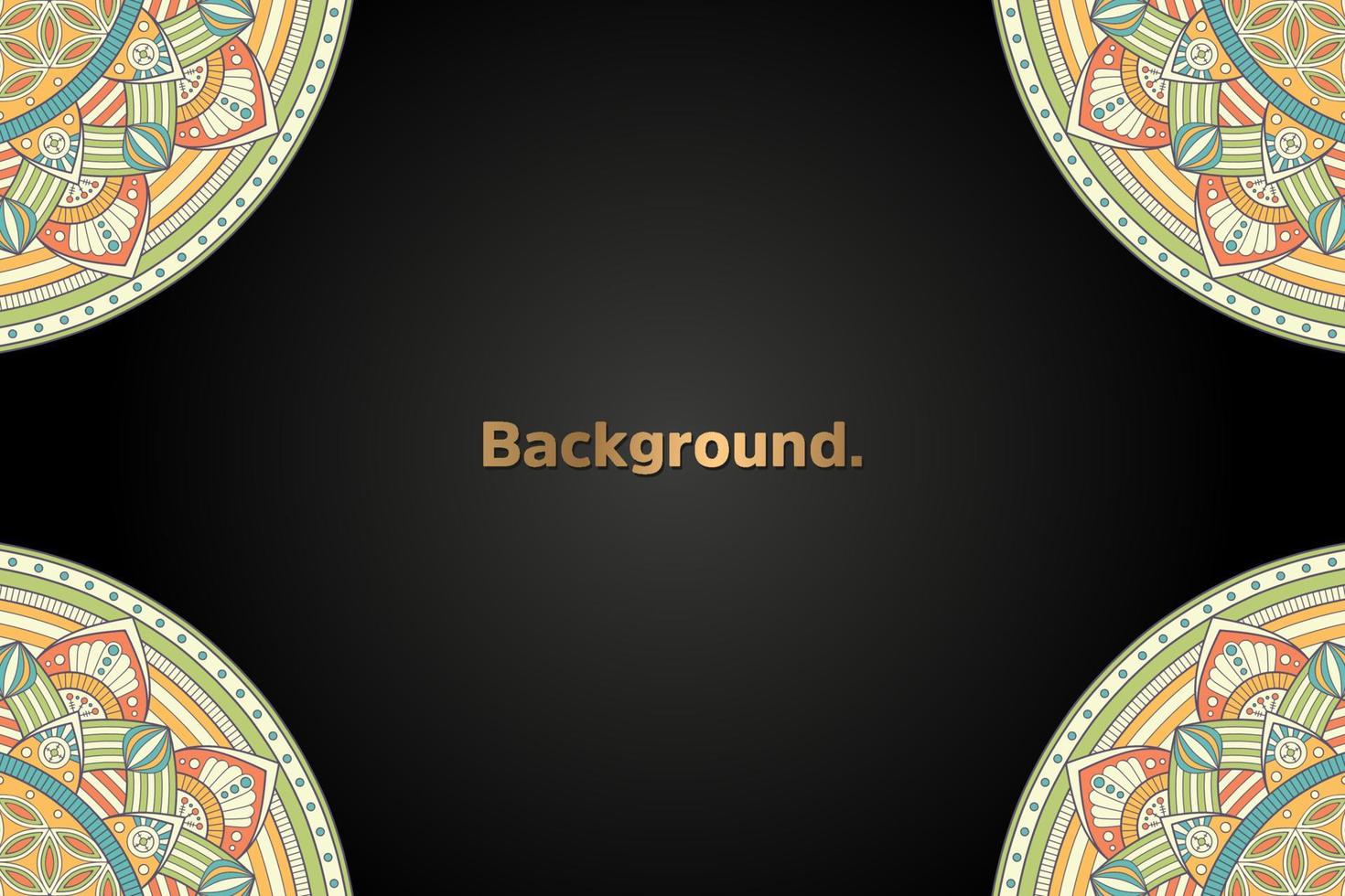 luxury background in ethnic style vector