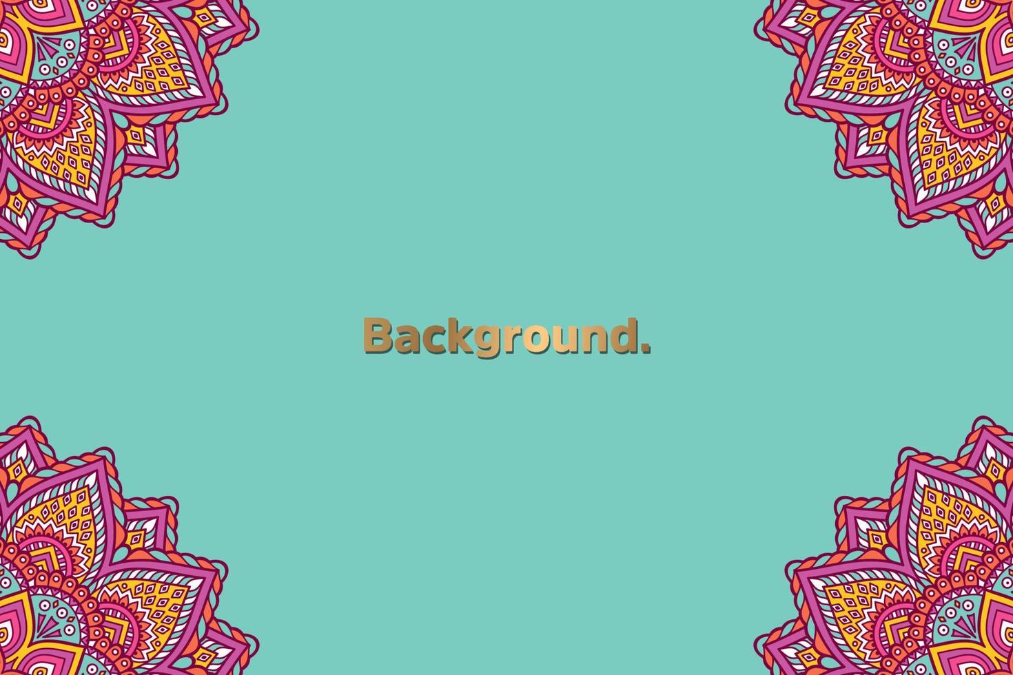 Luxury background with mandala vector