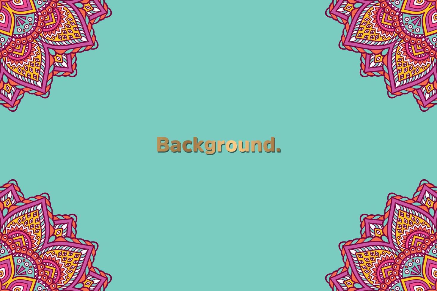 Luxury background with mandala vector