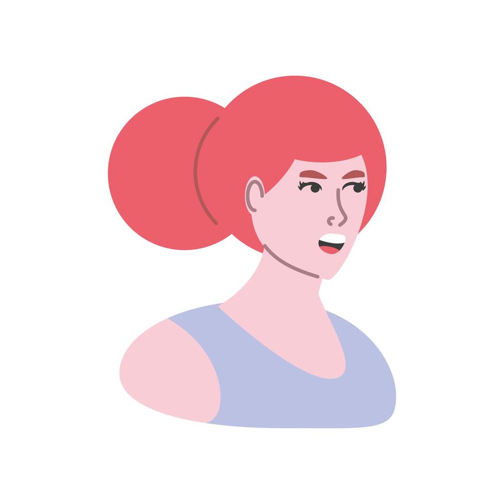 personaje de dibujos animados de mujer vector