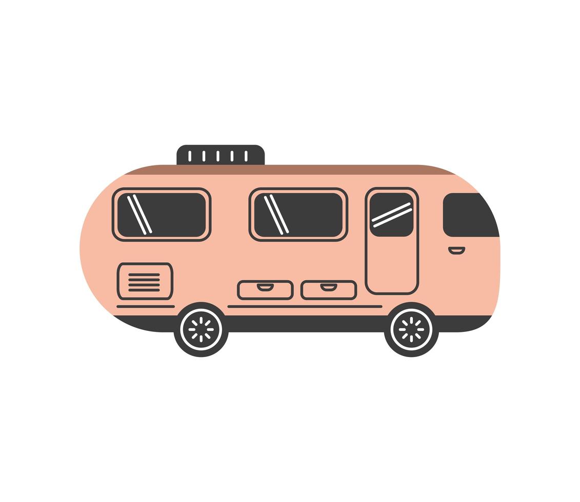 autocaravana tradicional vector