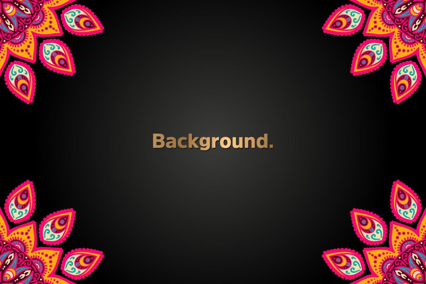 luxury background in ethnic style vector