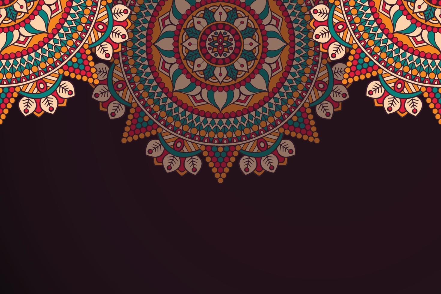 Luxury background with mandala vector