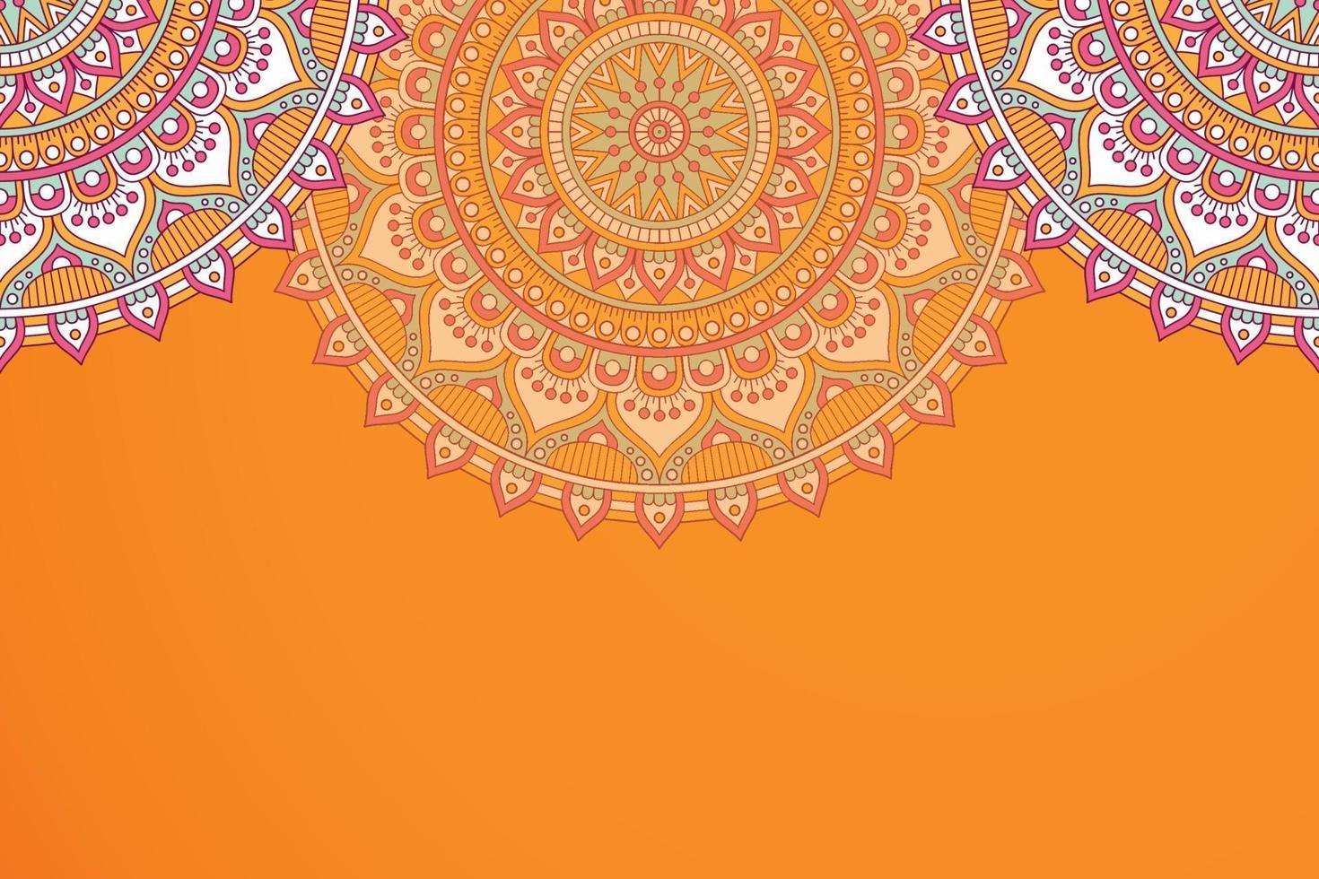 Luxury background with mandala vector