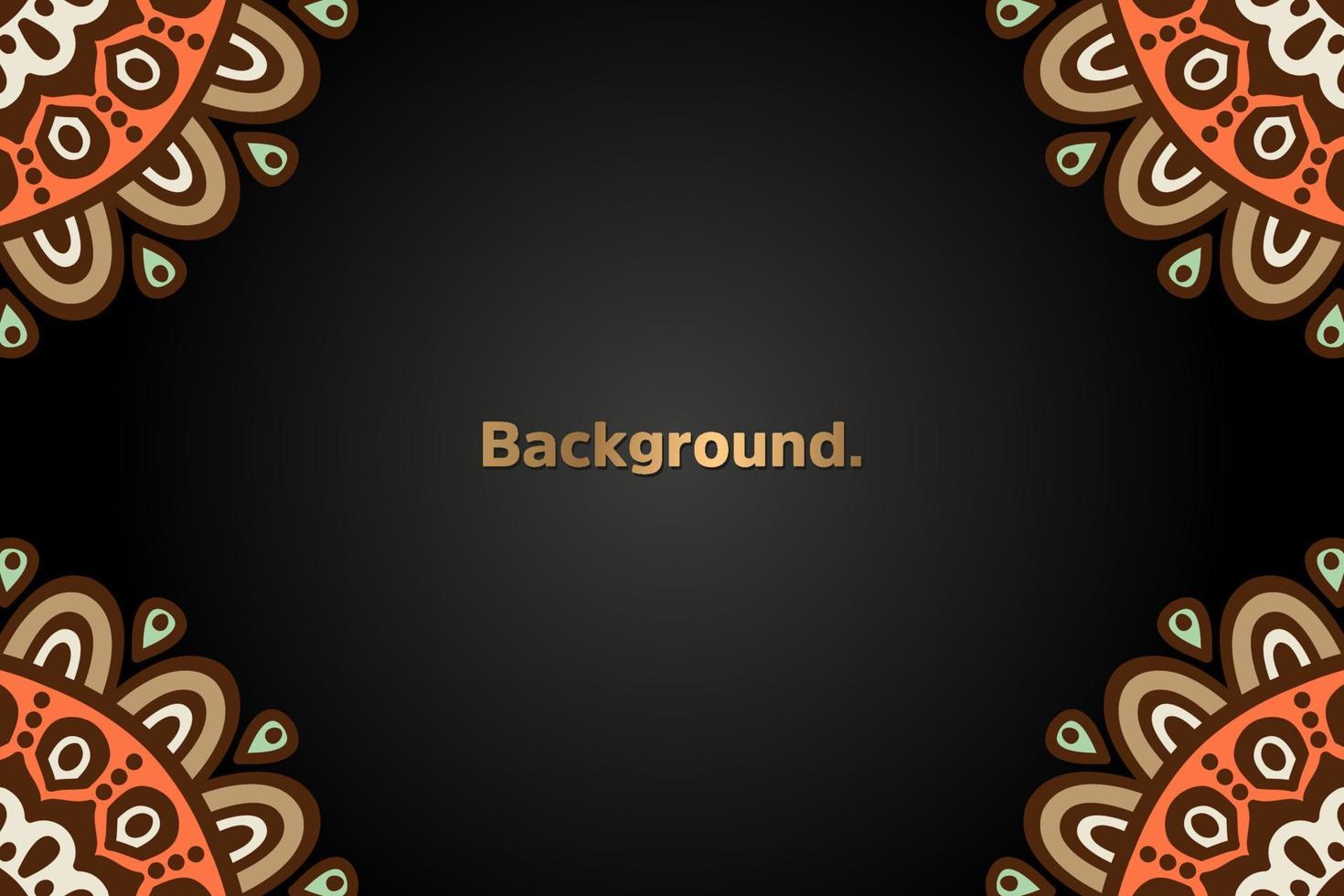 Background with colorful mandala vector