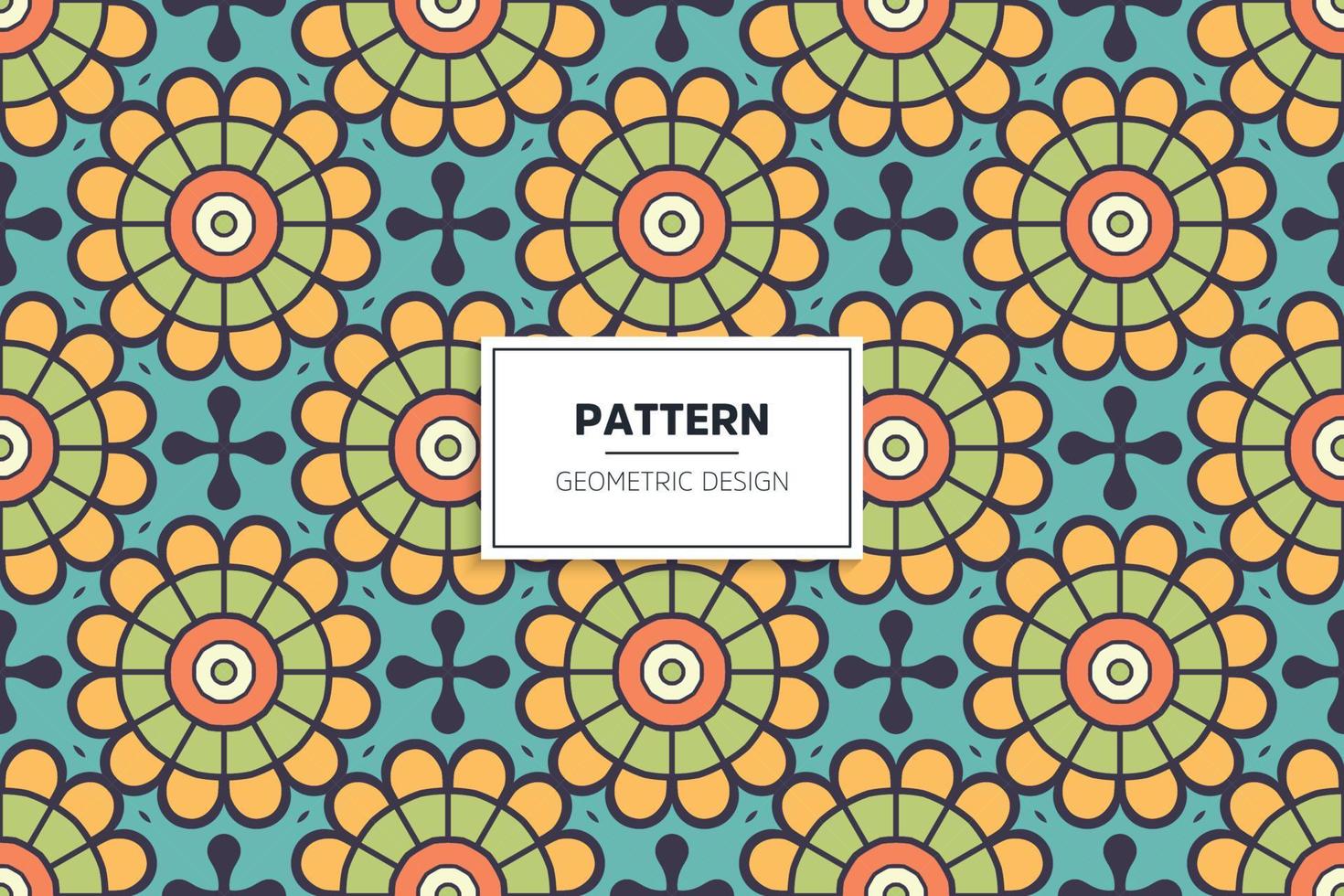 colorful seamless pattern design ornament vector