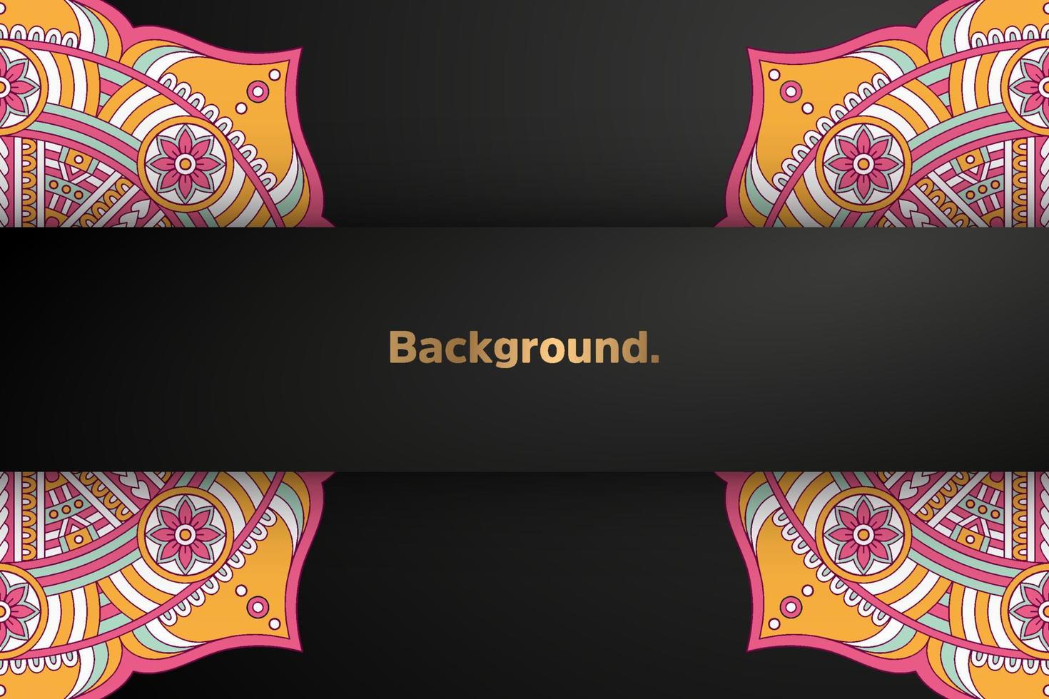 dark background with colorful element vector