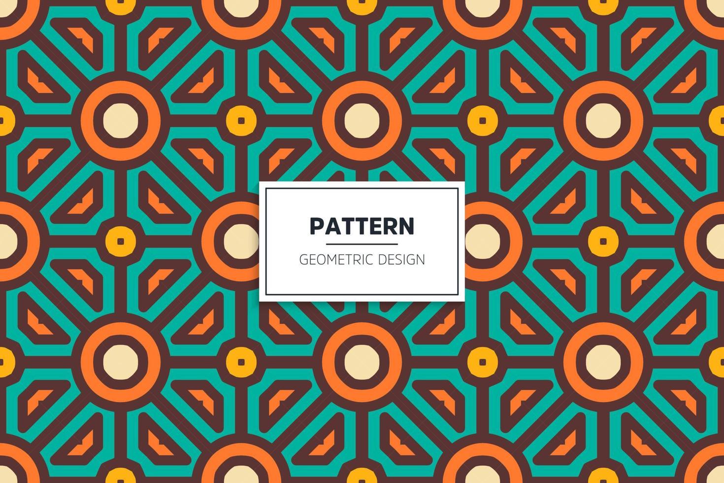 Ethnic colorful seamless pattern design vector