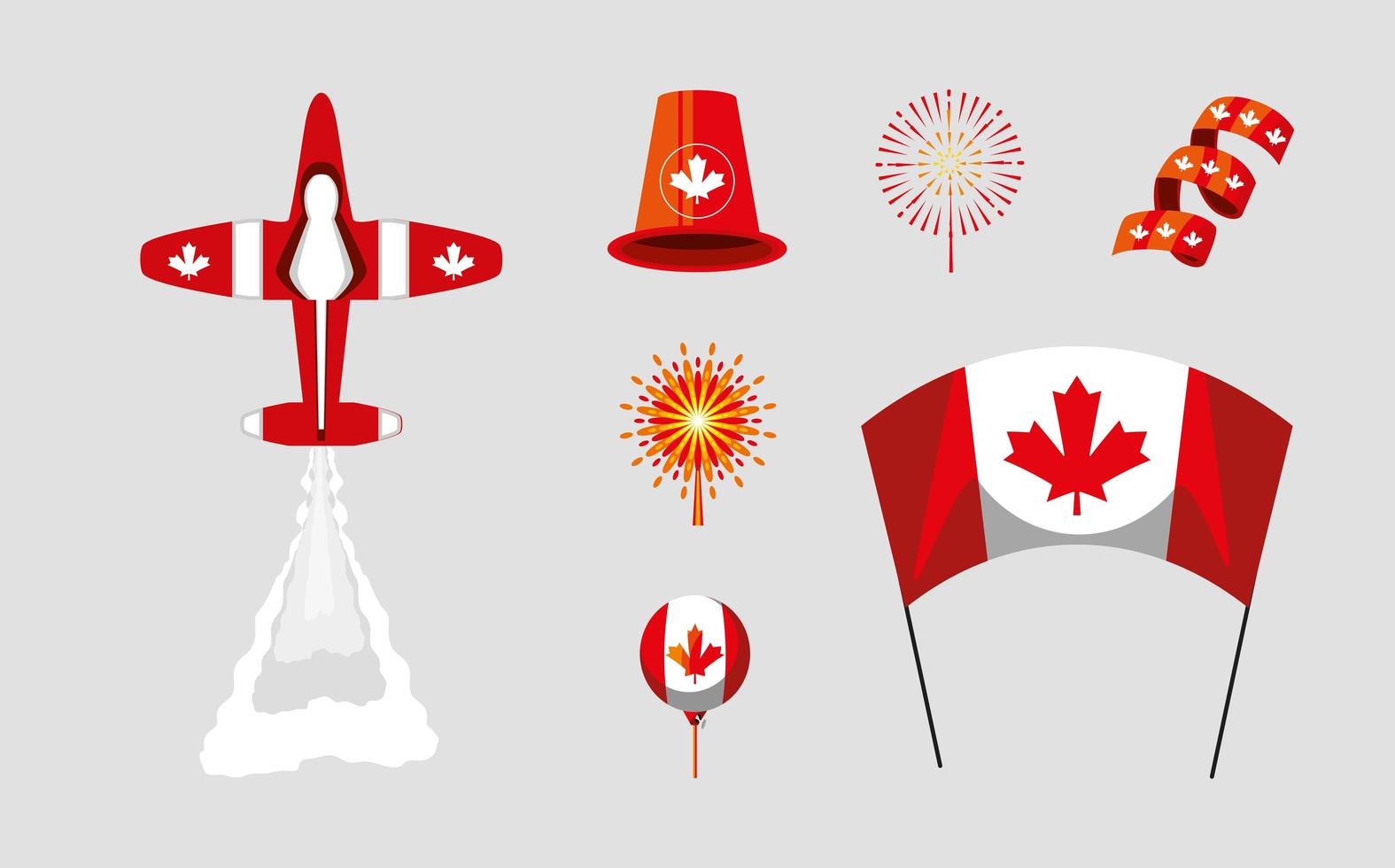 canadian party celebration vector