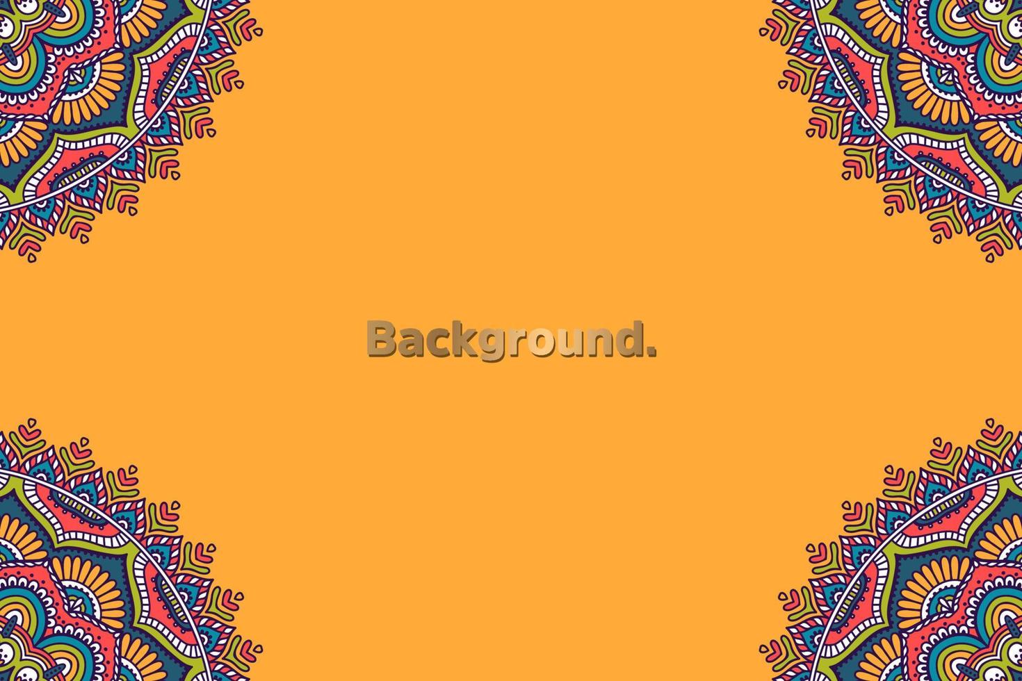 Frame background colorful pattern vector