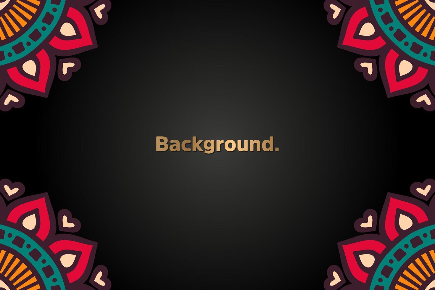 Background with colorful mandala vector