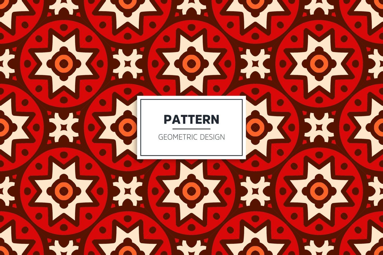 ethnic seamless pattrn with mandala vector