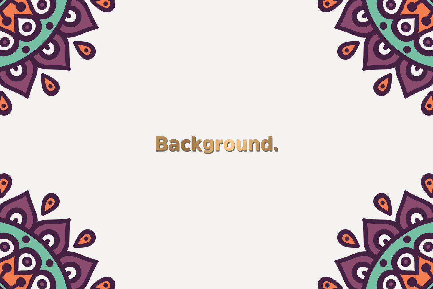 Luxury background with mandala vector