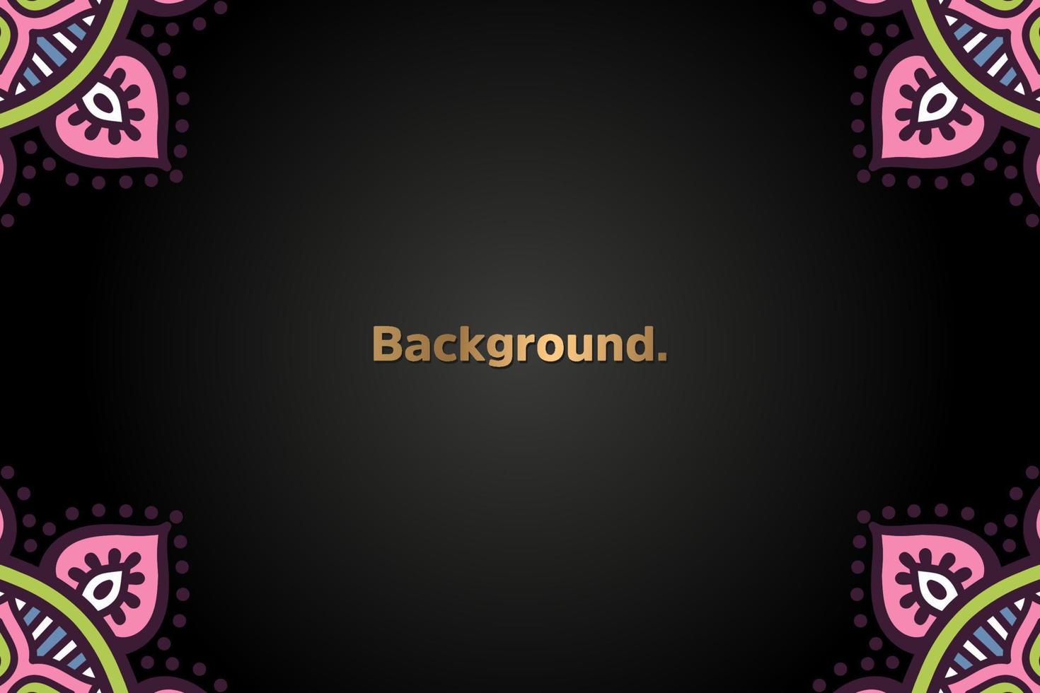 Background with colorful mandala vector