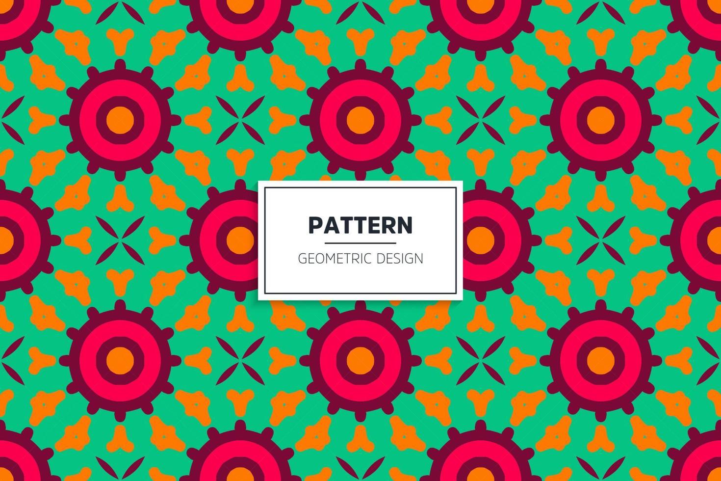 Ethnic colorful seamless pattern design vector