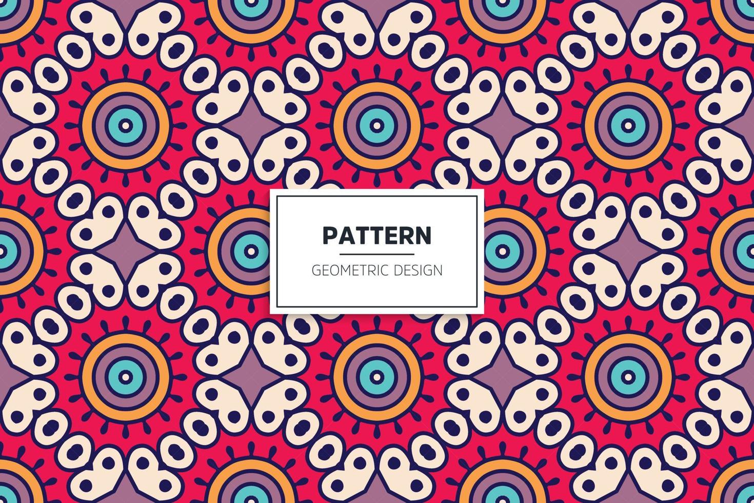 colorful seamless pattern design ornament vector