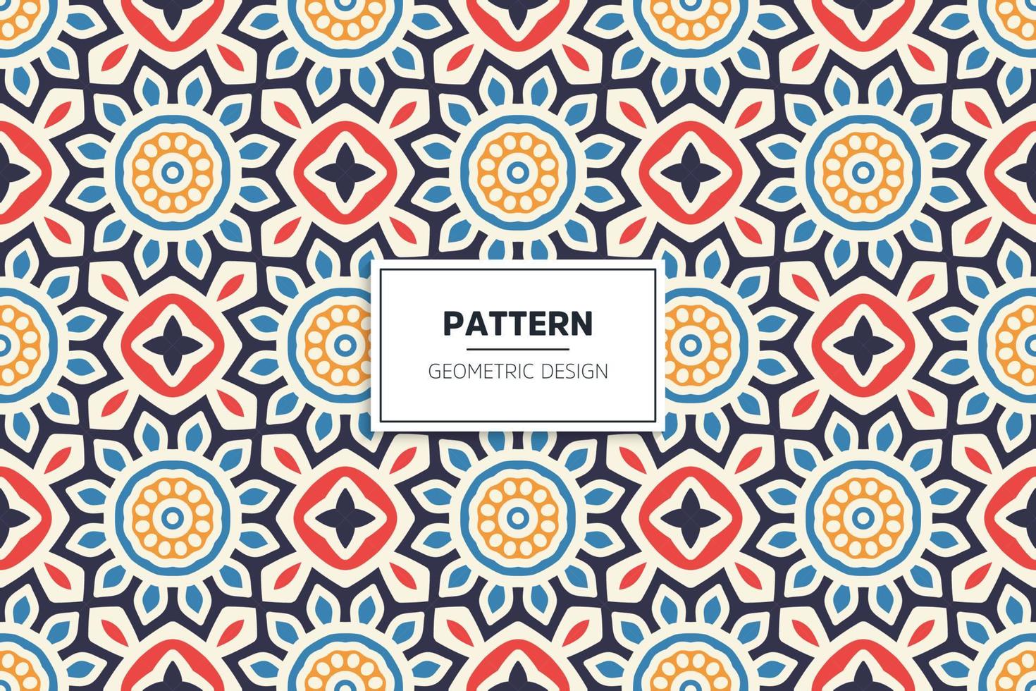 colorful seamless pattern design ornament vector