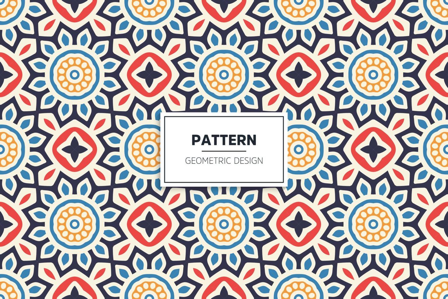 colorful seamless pattern design ornament vector