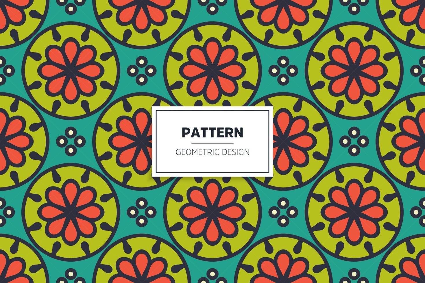 Ethnic colorful seamless pattern design vector