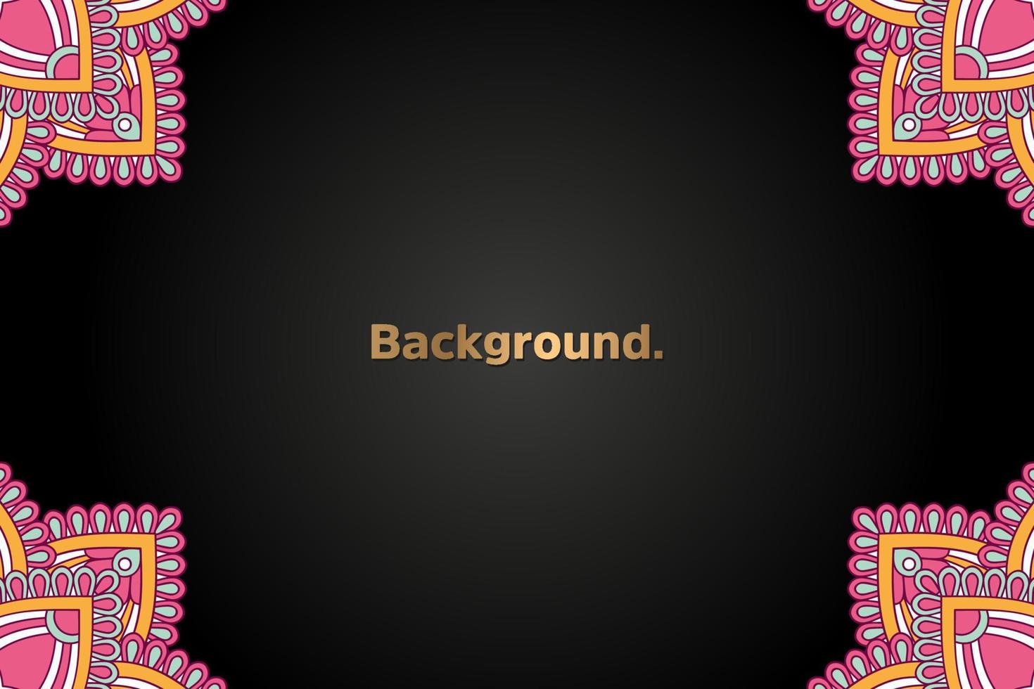 Background with colorful mandala vector