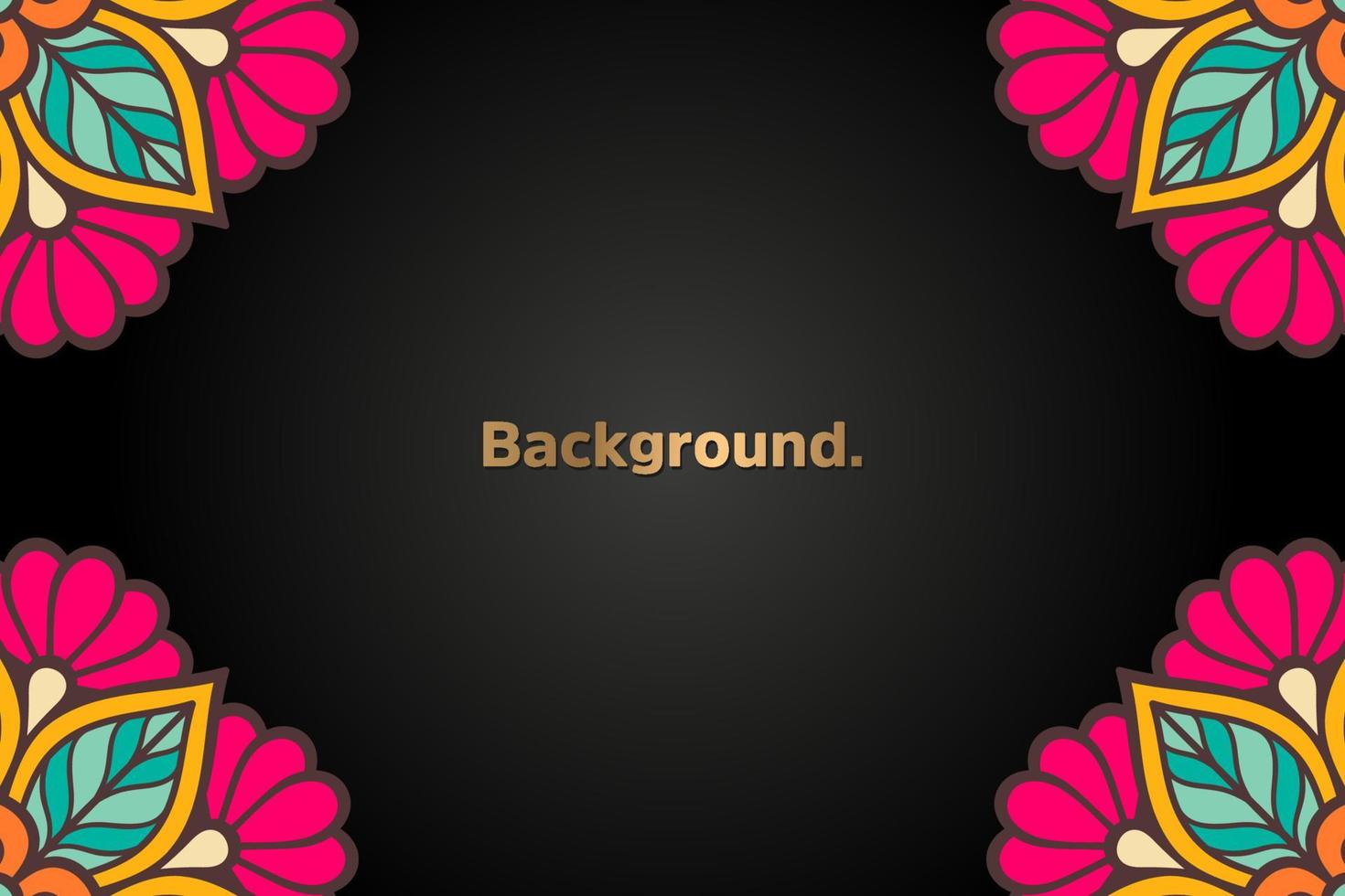 Background with colorful mandala vector