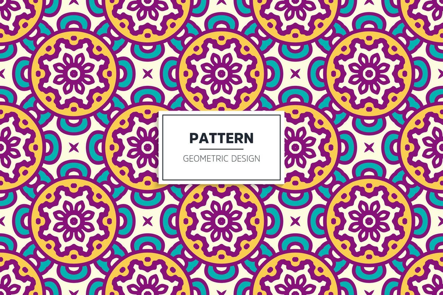 ethnic seamless pattrn with mandala vector