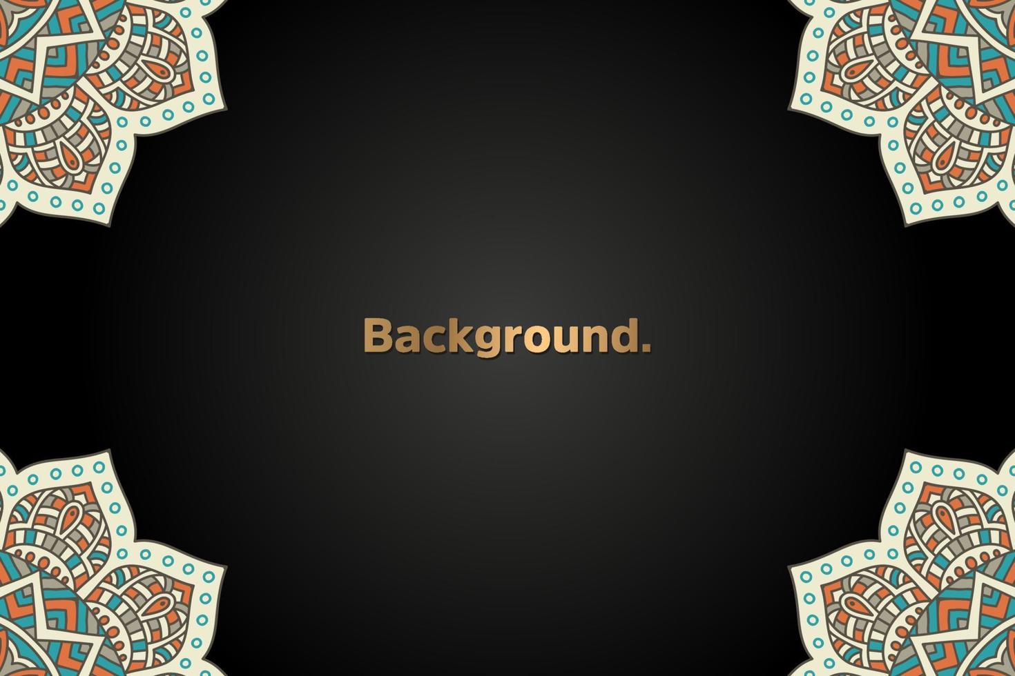 luxury background in ethnic style vector
