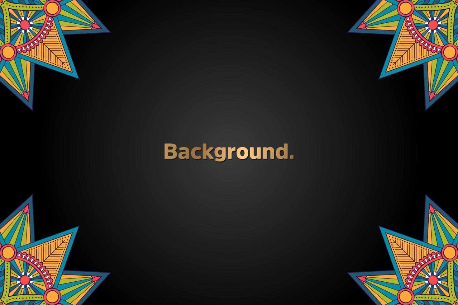 Background with colorful mandala vector