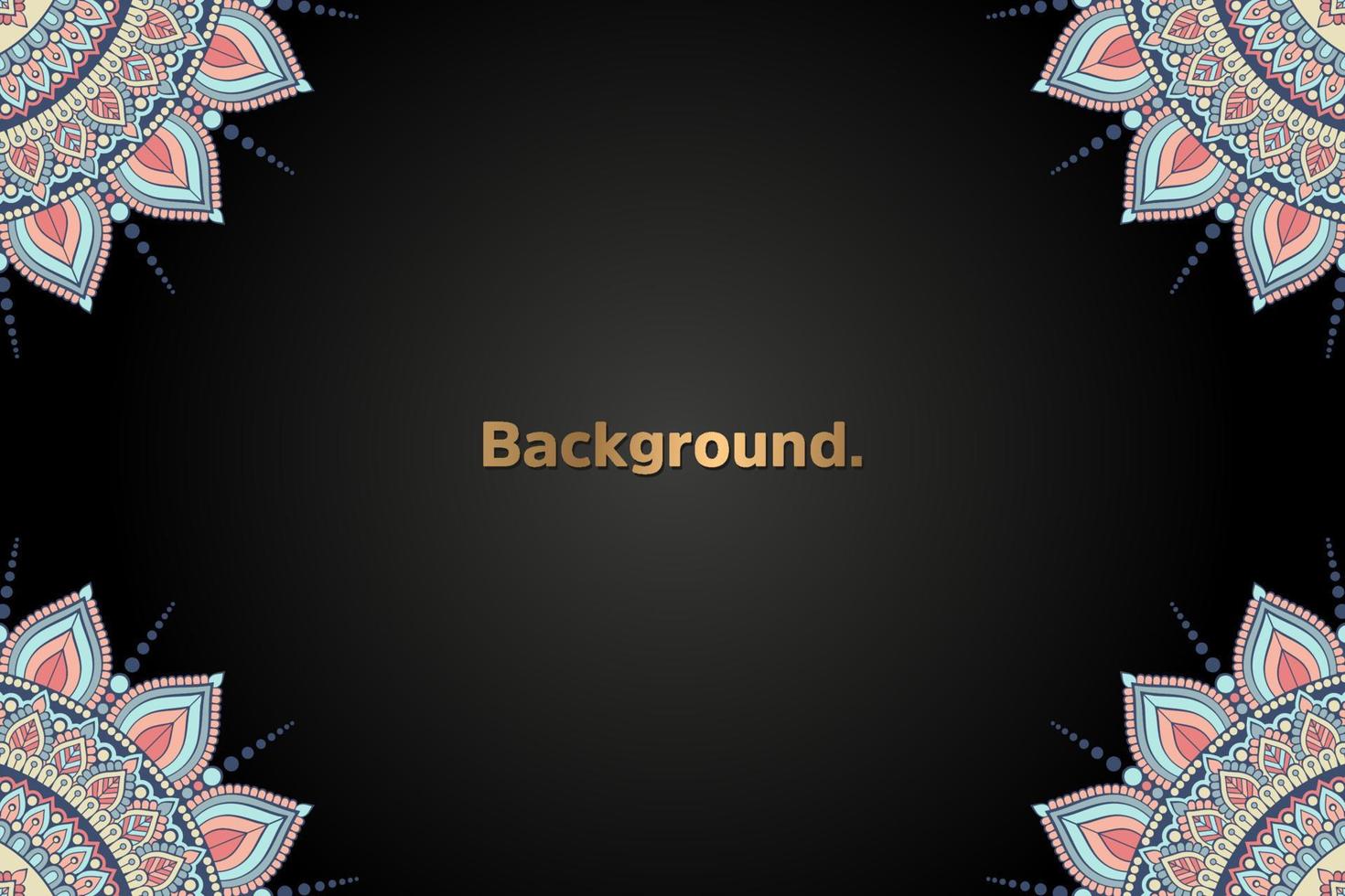 Background with colorful mandala vector