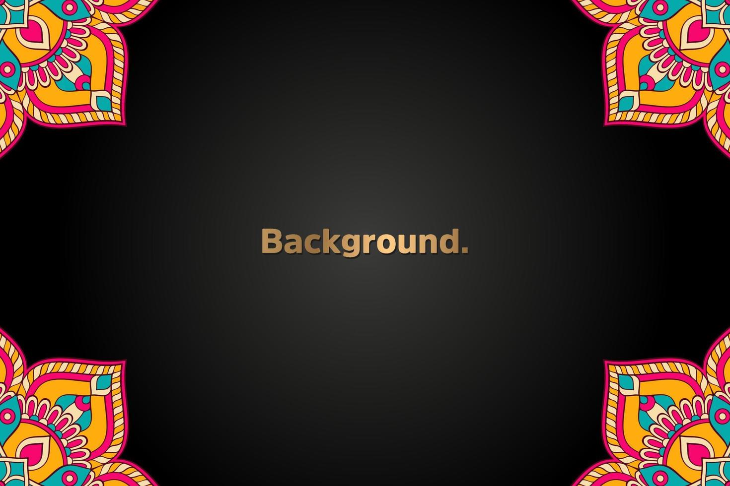 Background with colorful mandala vector