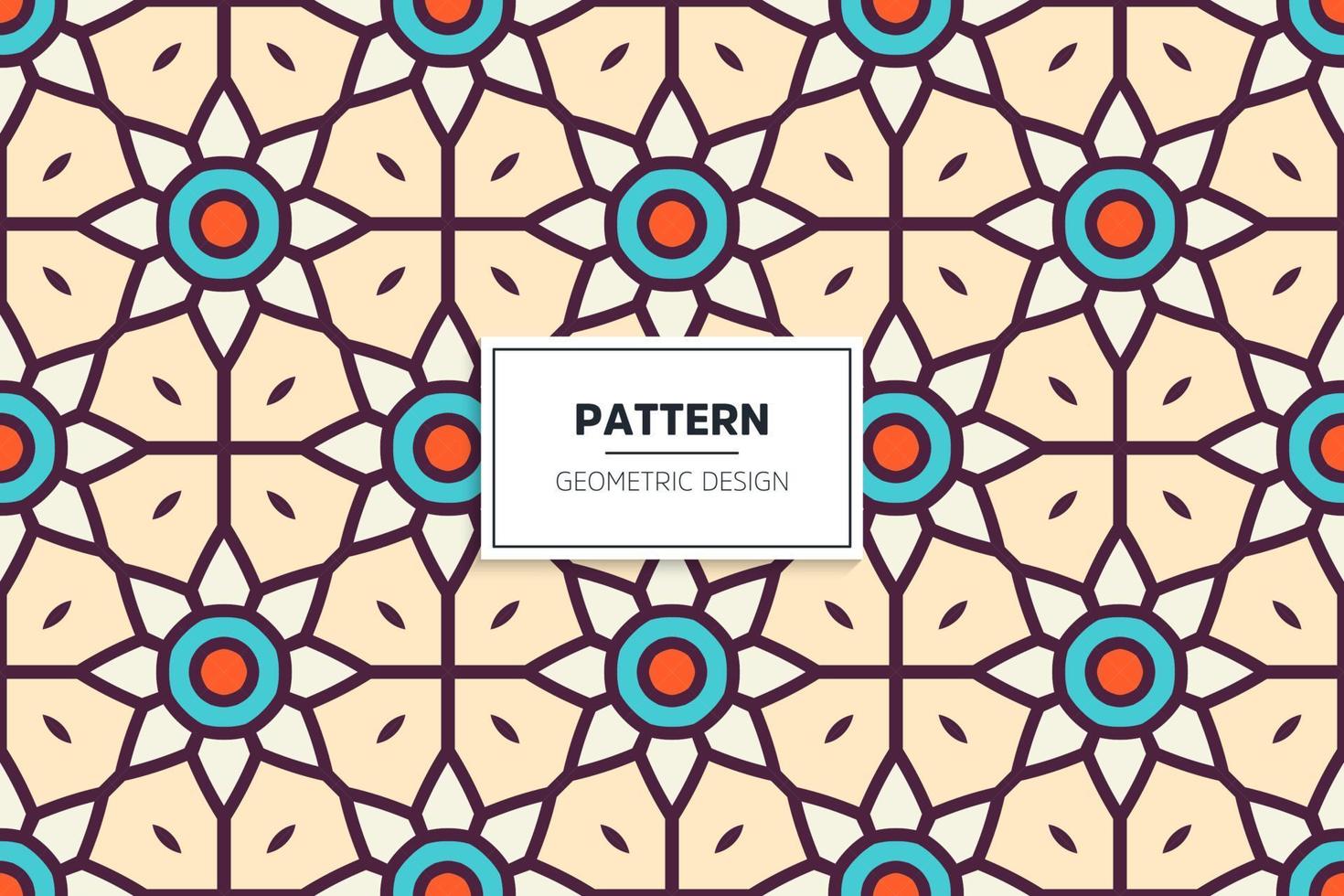 Ethnic colorful seamless pattern design vector