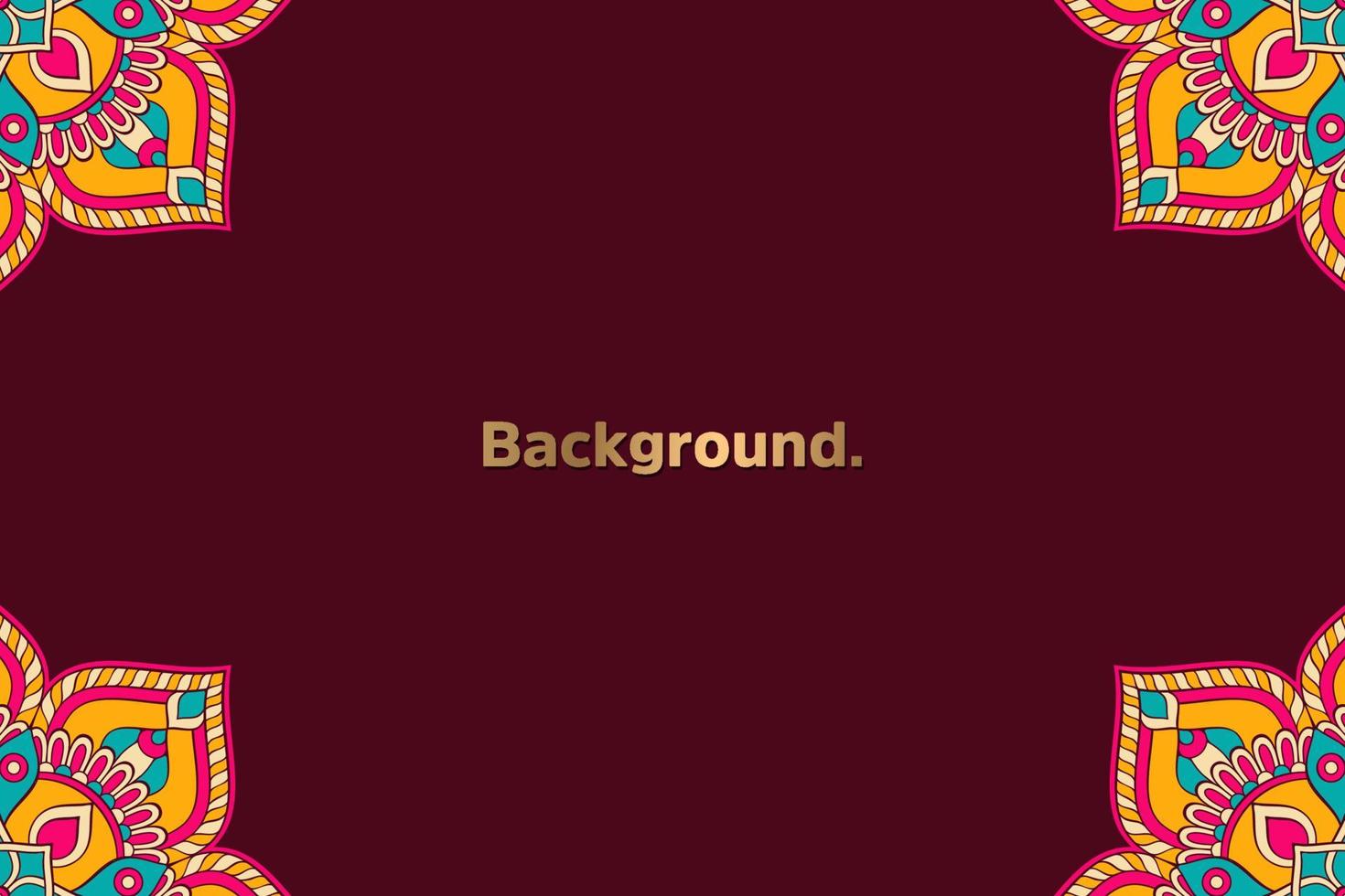 Luxury background with mandala vector