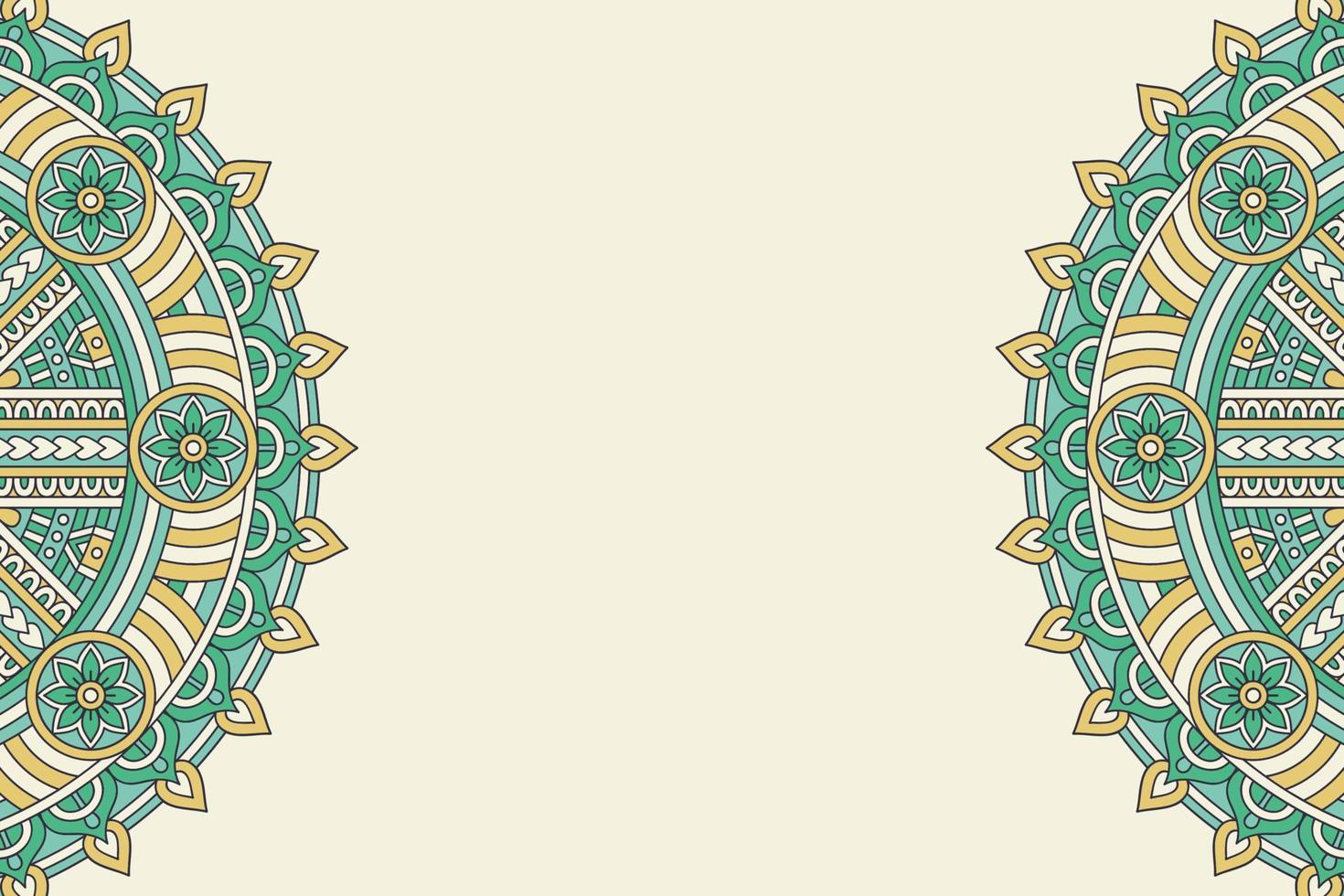 Mandala ethnic business card vector
