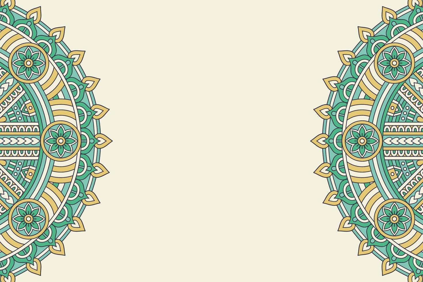 Mandala ethnic business card vector