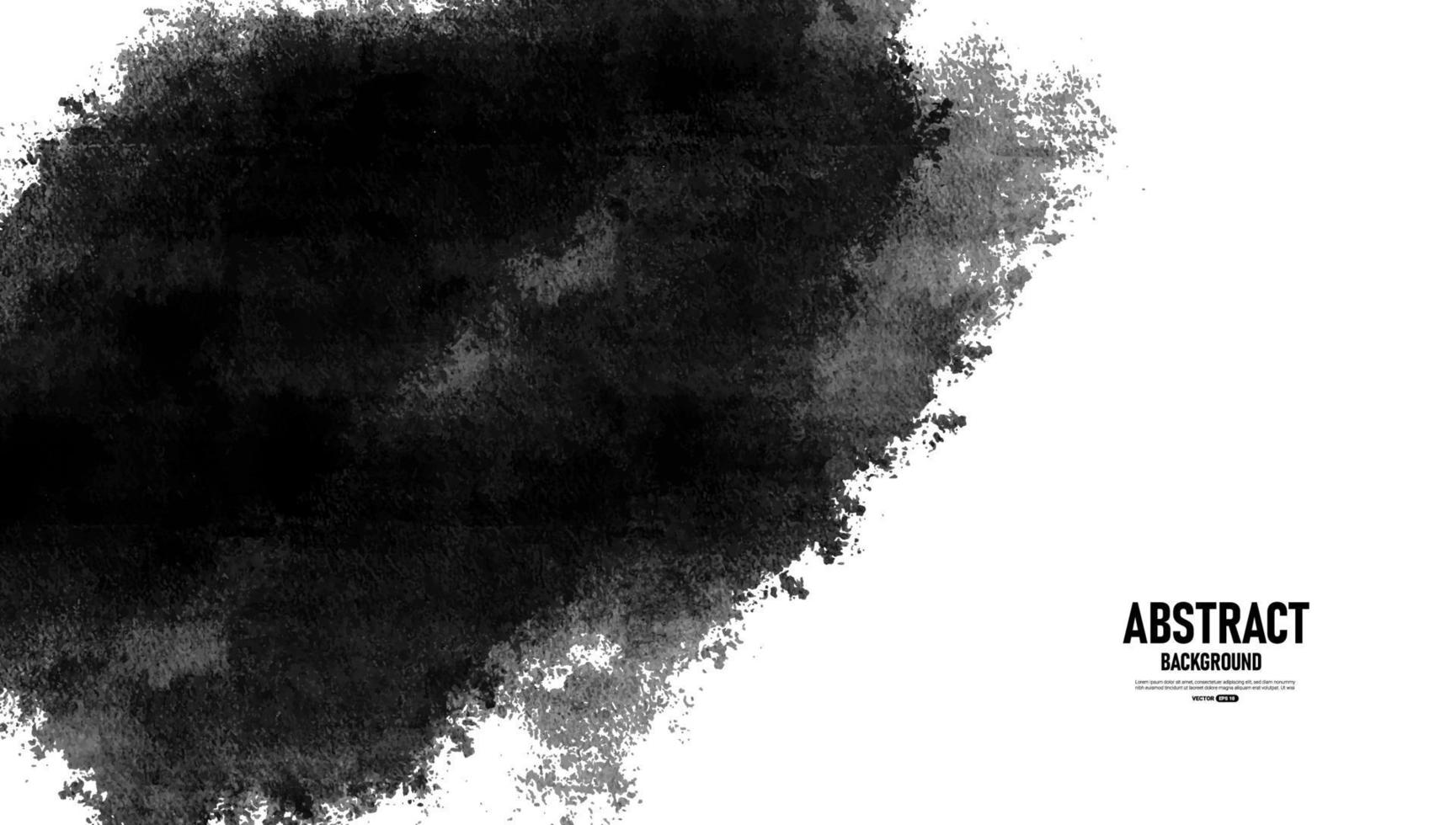 Black and White background with watercolor texture. vector