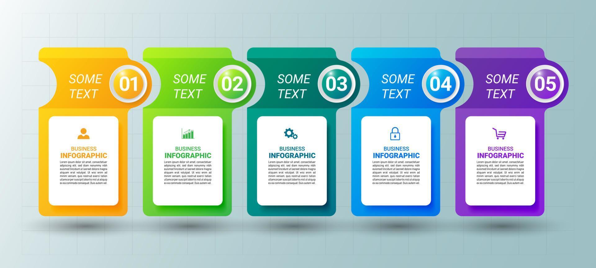 elementos de infografía empresarial vector