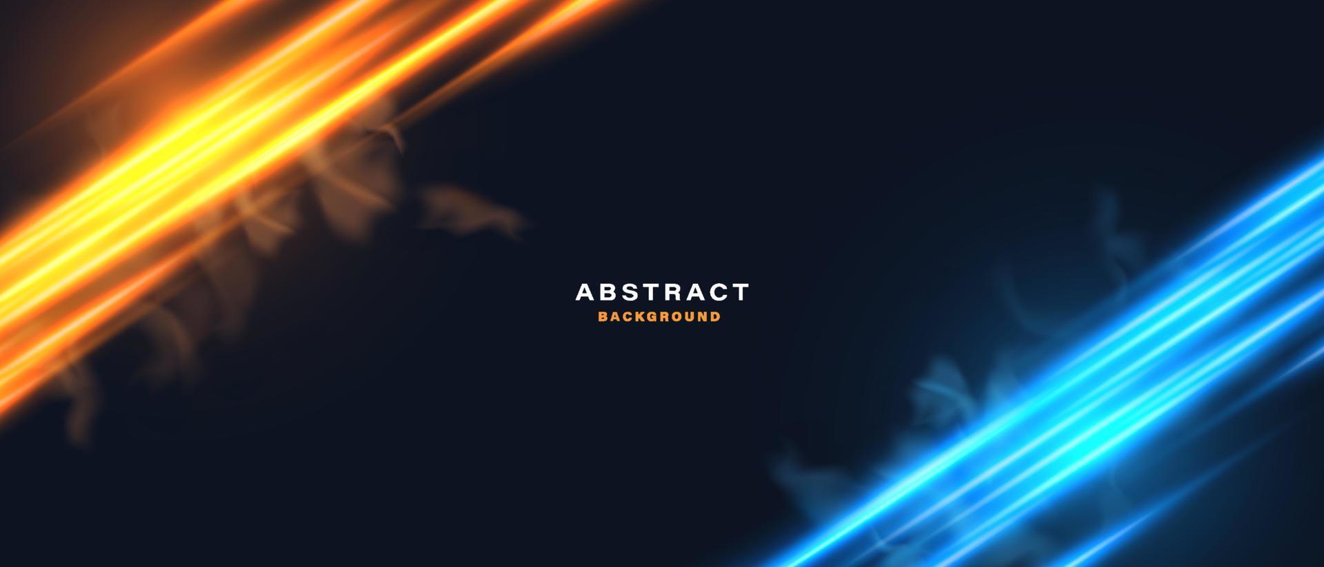 Abstract digital technology background with glowing light effect vector