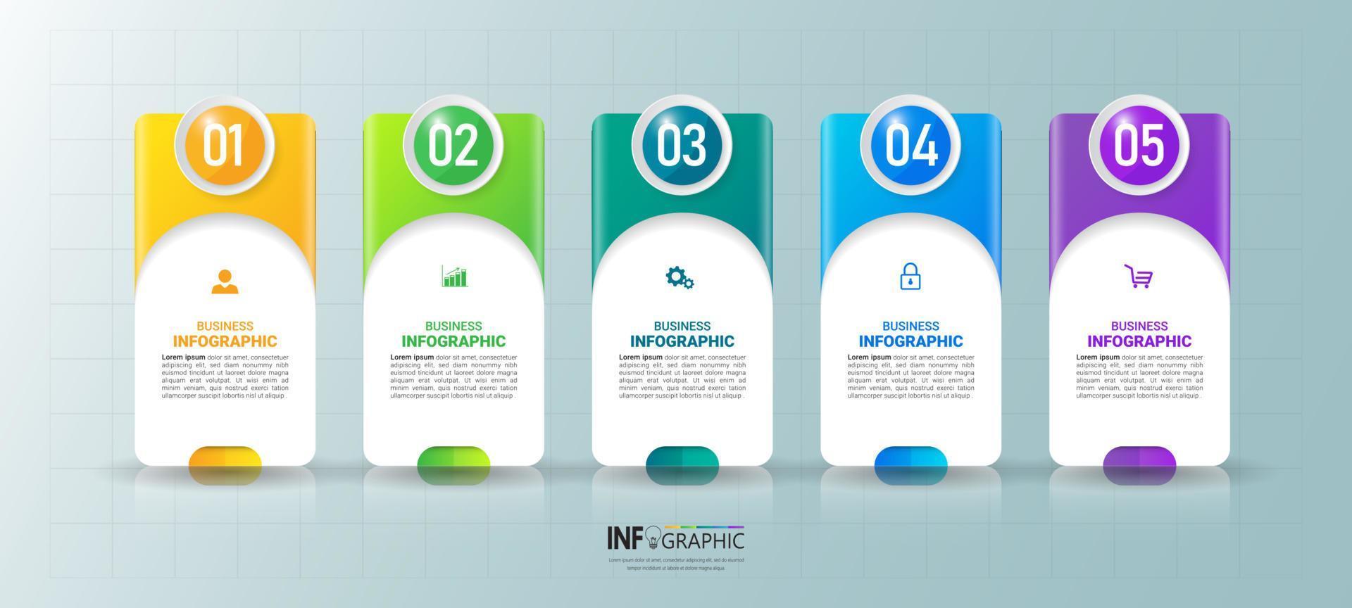 Business infographic elements vector