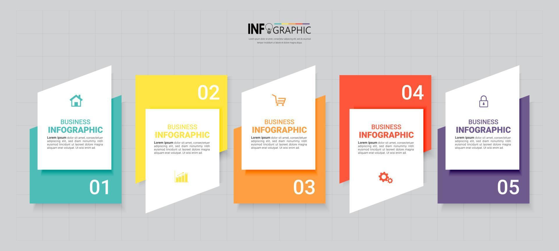 process infographic template vector