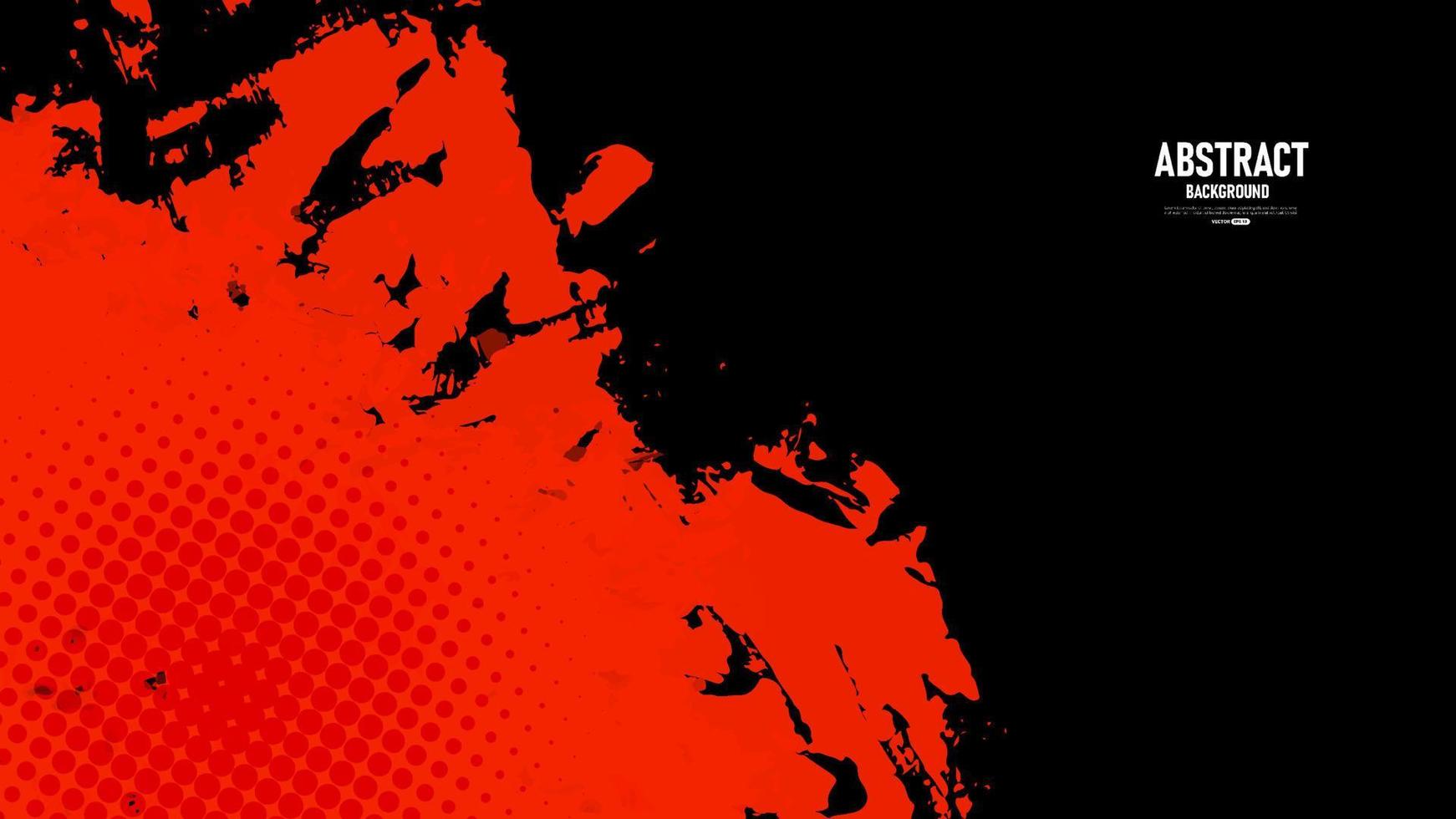 Fondo grunge abstracto negro y rojo vector