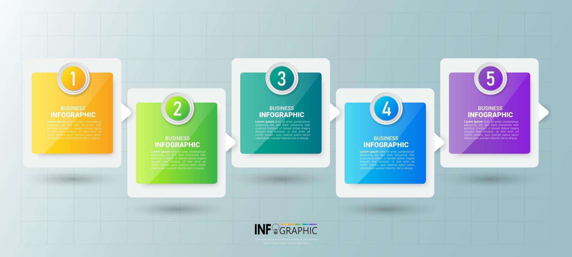 Business infographic elements vector
