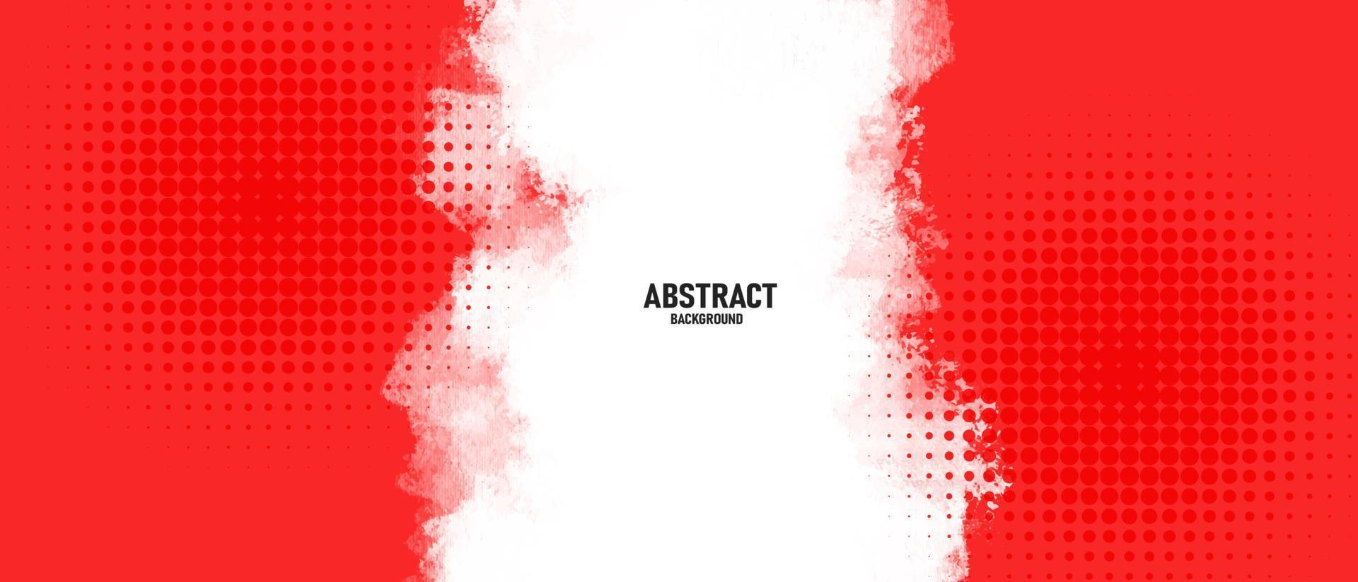 Abstract watercolor red background with halftone effects. vector