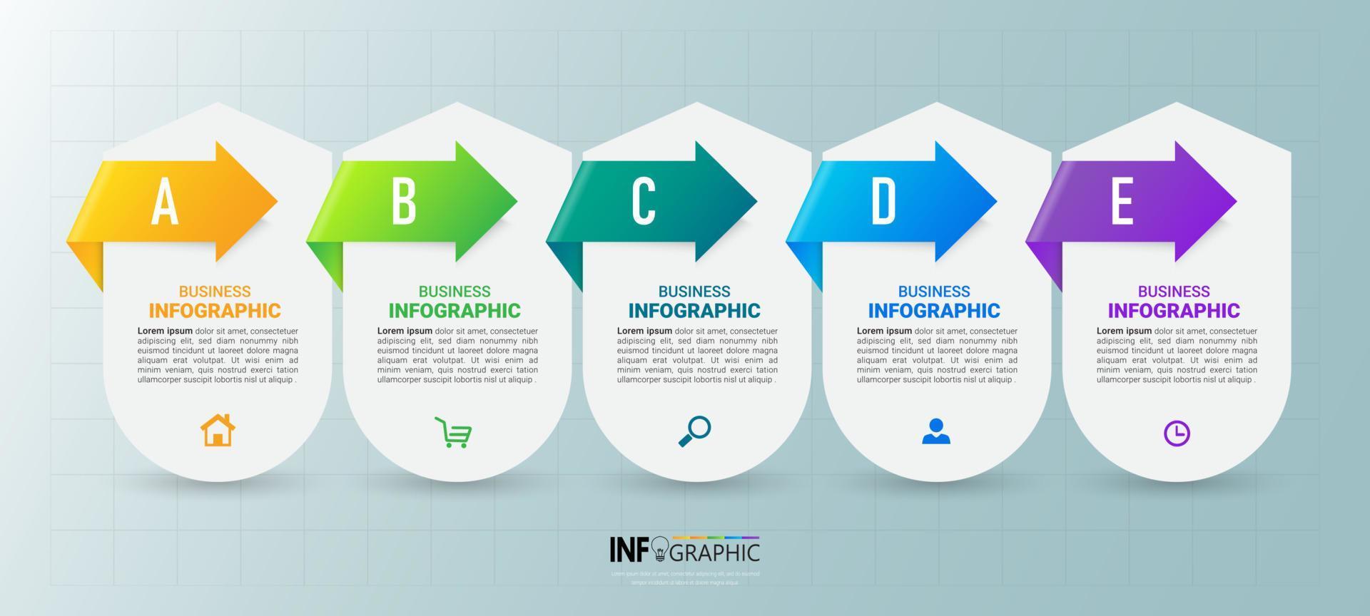 plantilla de diseño de infografías vector