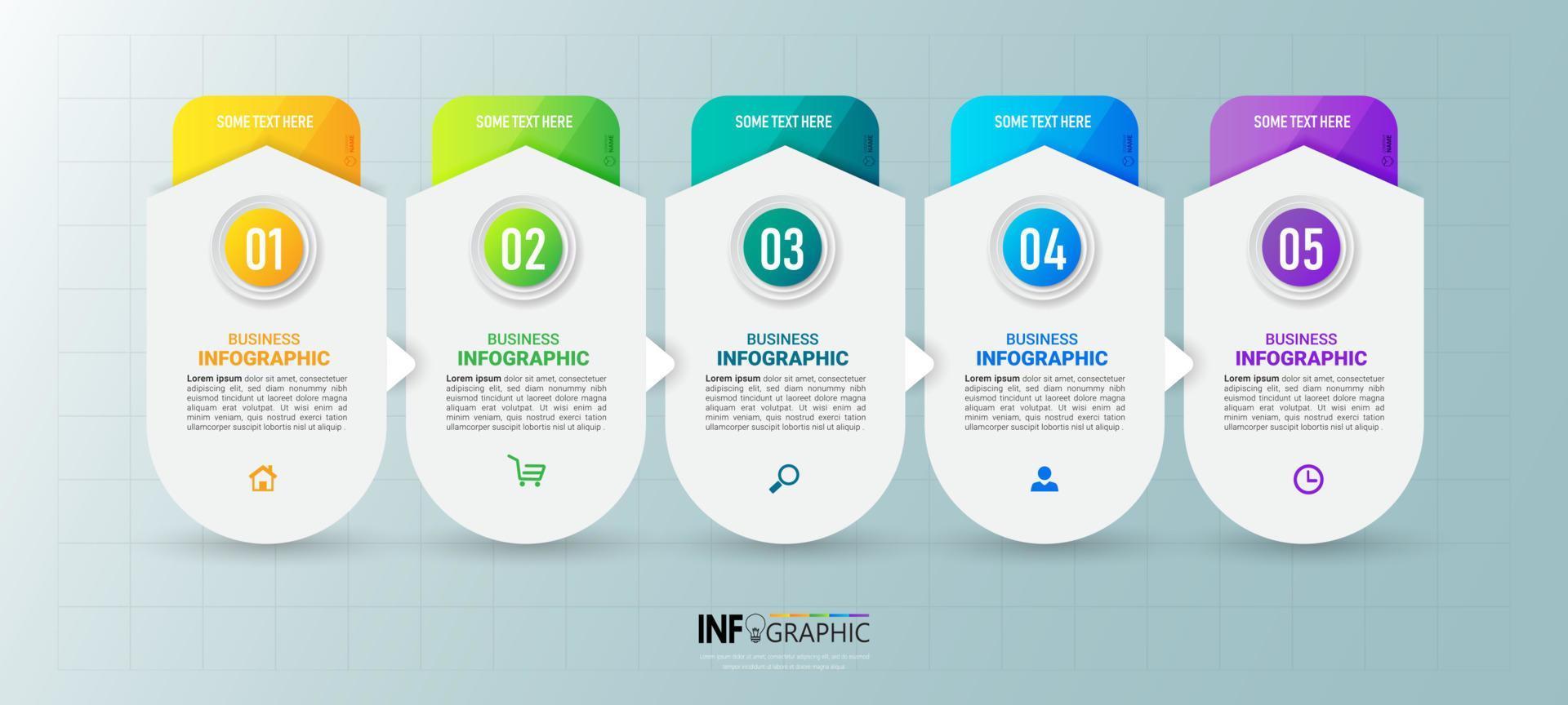 Infographic elements design template vector