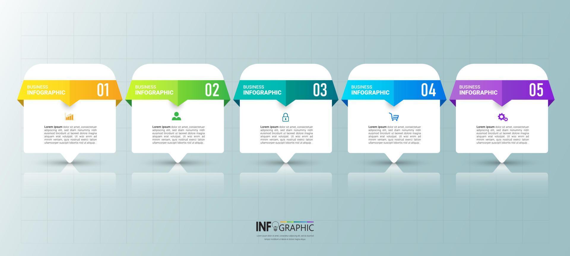 Modern infographic elements vector