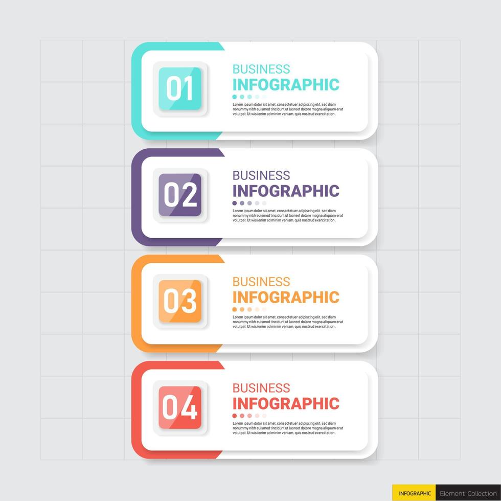 Colorful Infographics template design vector