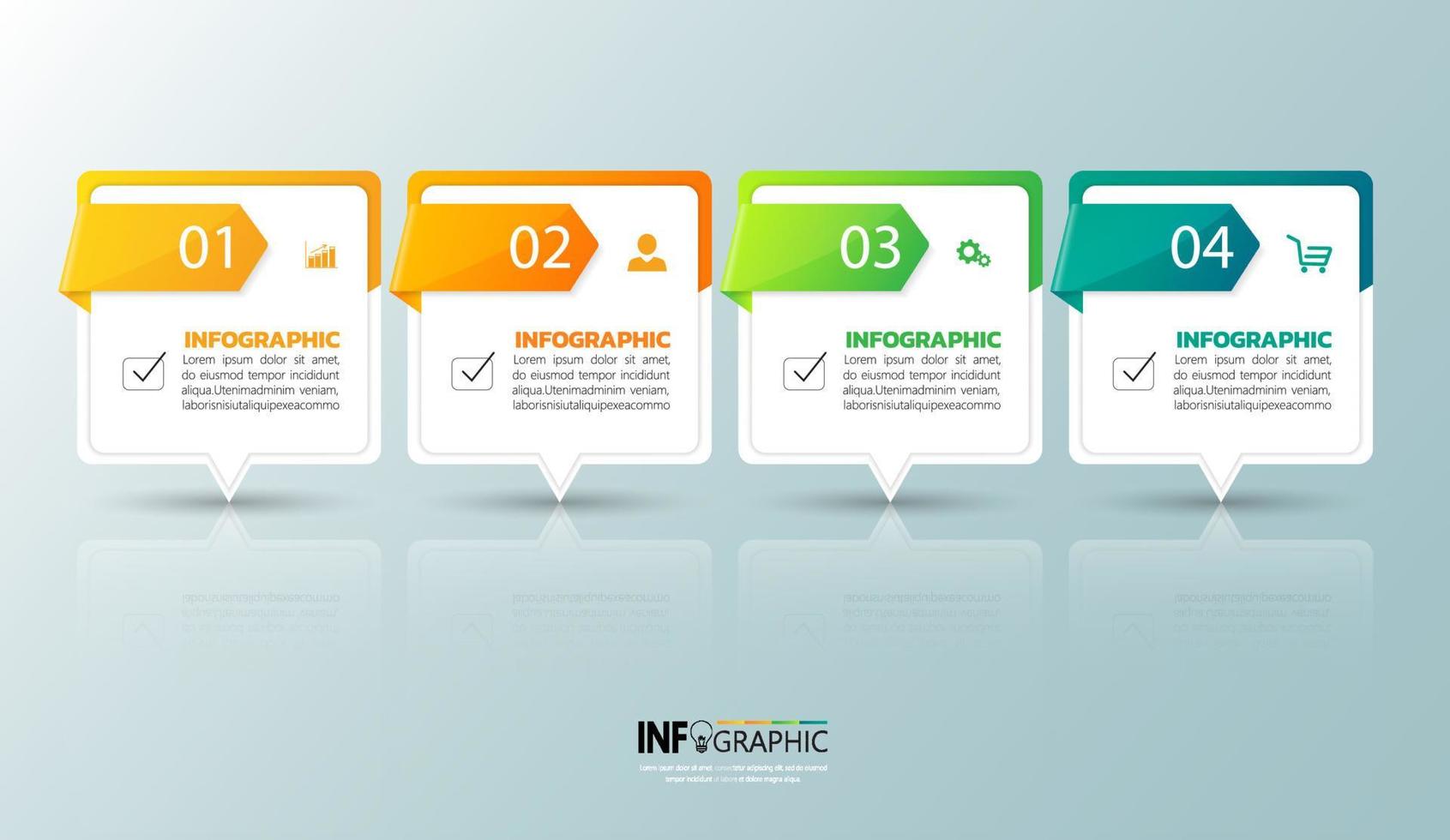 Business infographic design vector