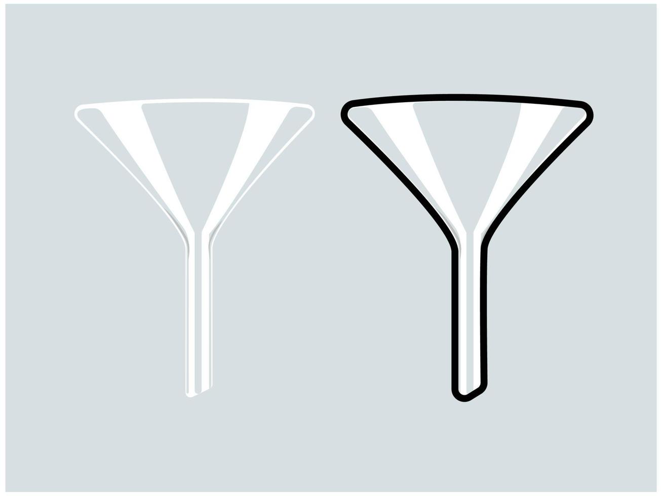 chemical funnel, chemistry funnel vector