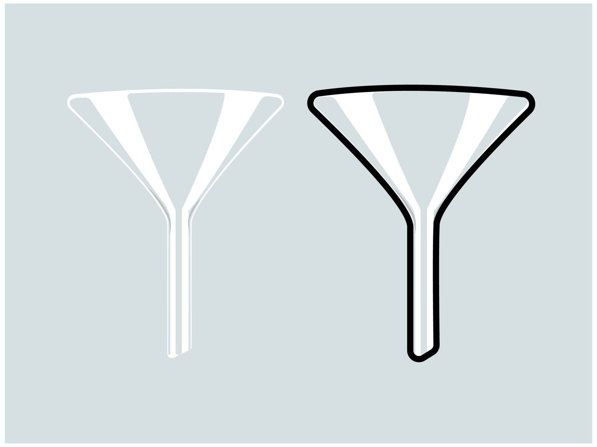 chemical funnel, chemistry funnel 3805199 Vector Art at Vecteezy